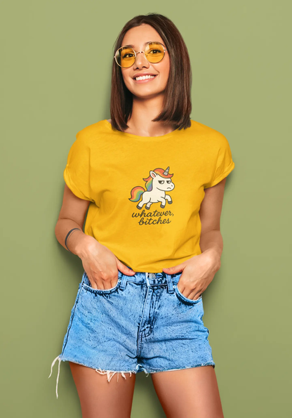 Whatever Bitches | T-shirt for Women Printrove