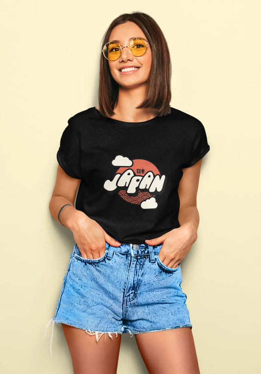 Japan Rising Sun Graphic Tee | T-shirt for Women