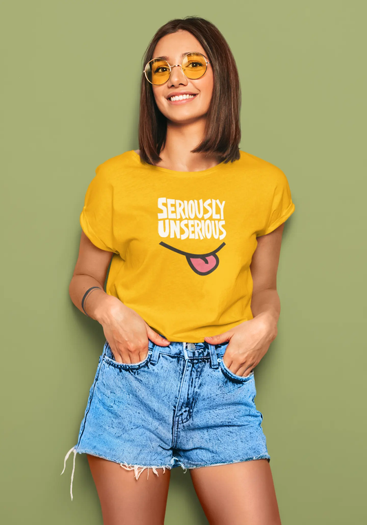 Seriously Unserious | T-shirt for Women Printrove