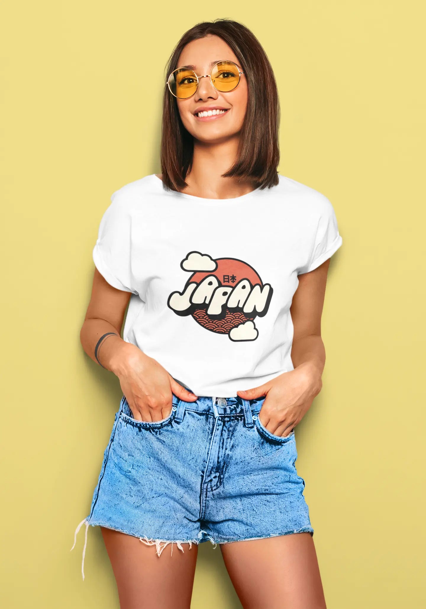 Japan Rising Sun Graphic Tee | T-shirt for Women