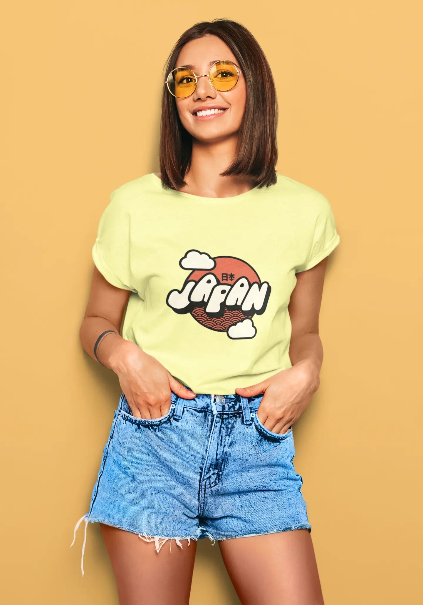 Japan Rising Sun Graphic Tee | T-shirt for Women