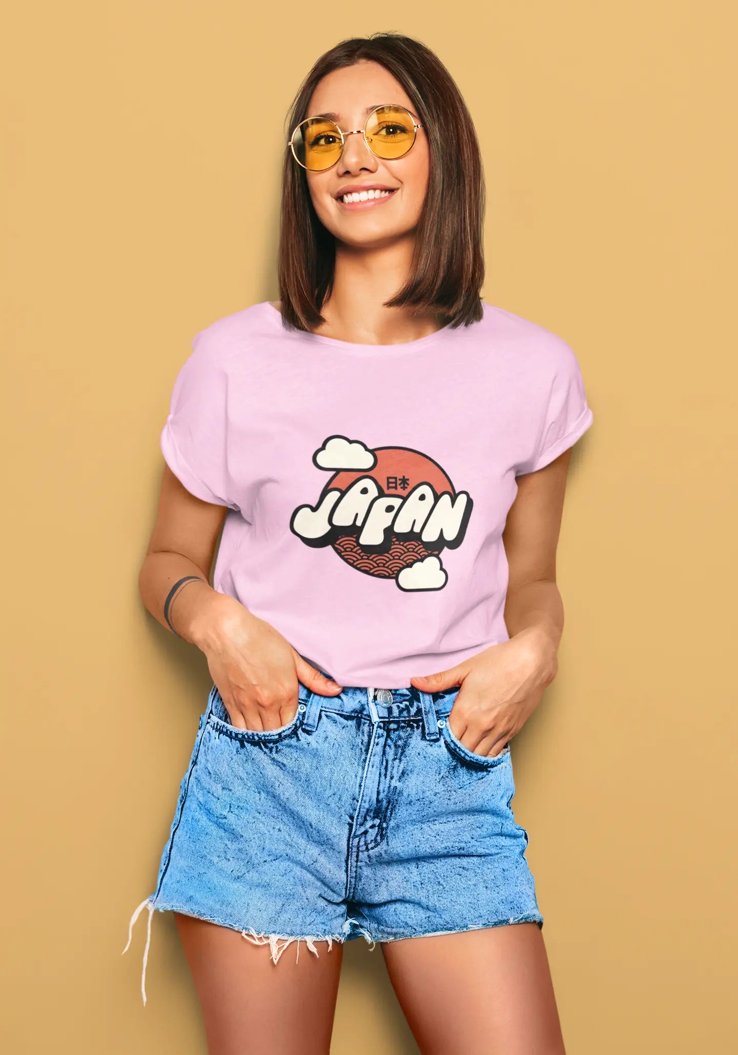 Japan Rising Sun Graphic Tee | T-shirt for Women