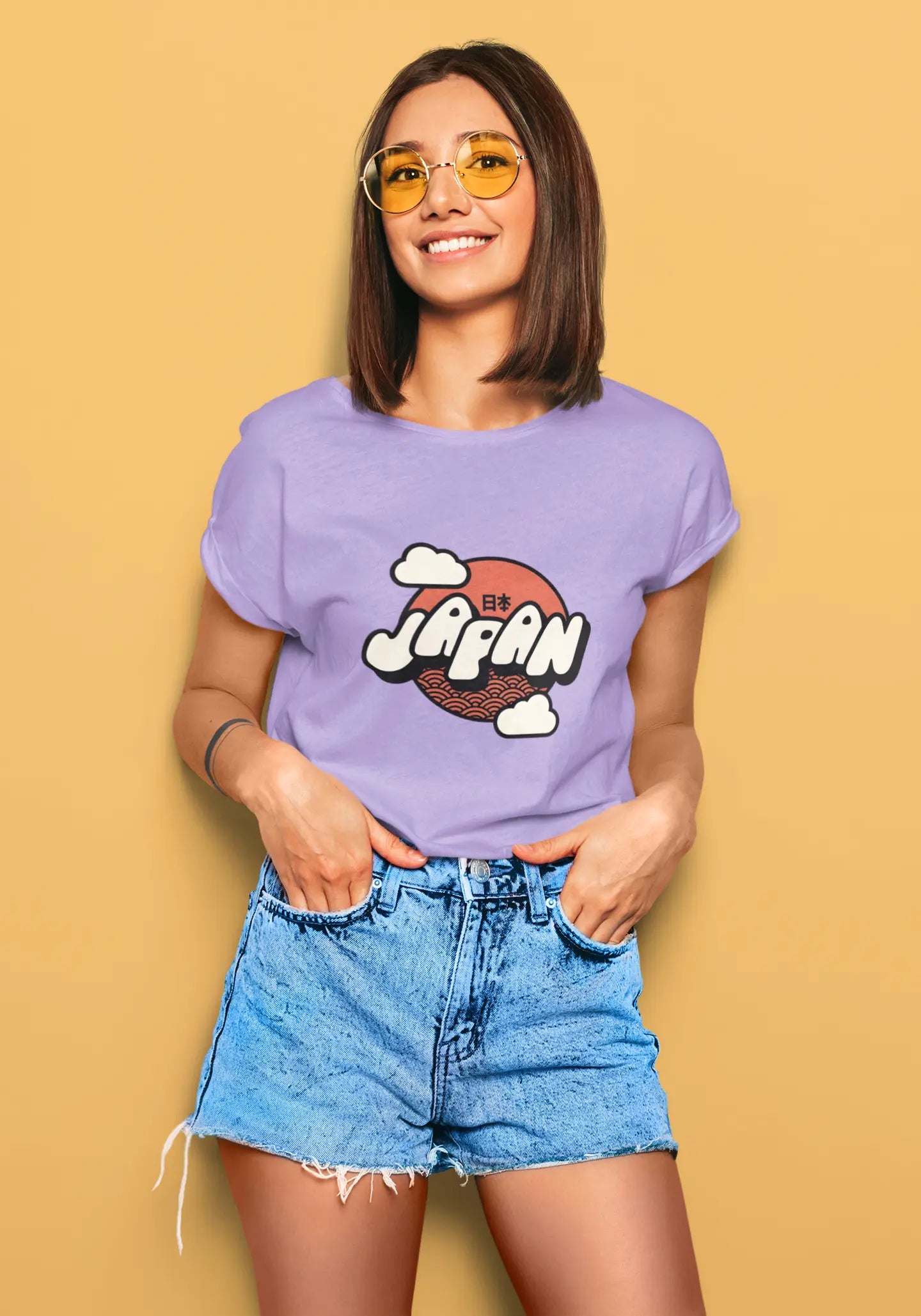 Japan Rising Sun Graphic Tee | T-shirt for Women