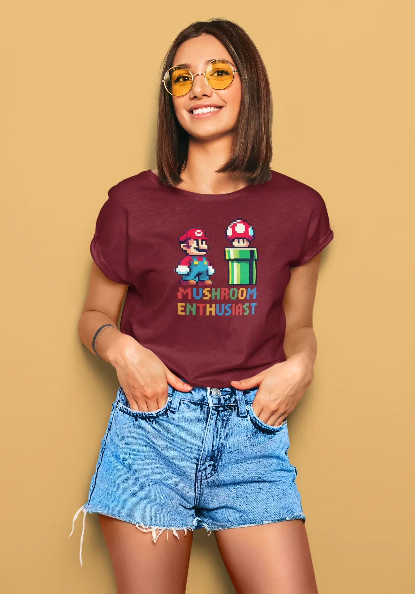 Retro Super Mario | T-shirt for Women Printrove