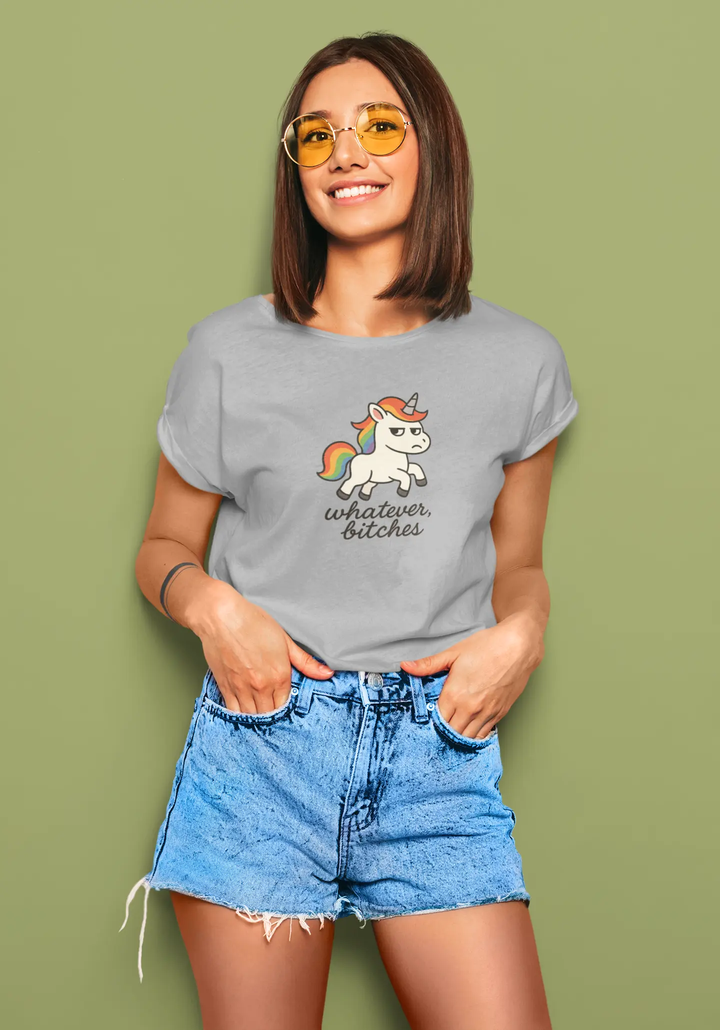 Whatever Bitches | T-shirt for Women Printrove