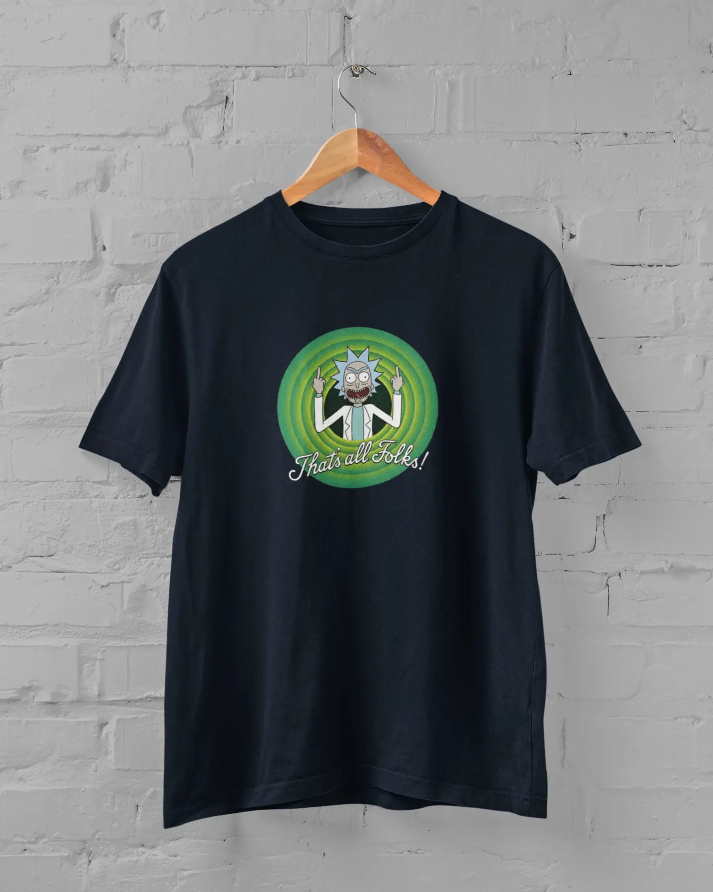 Rick Sanchez - That's All Folks! | T-shirt for Men PrismGasm