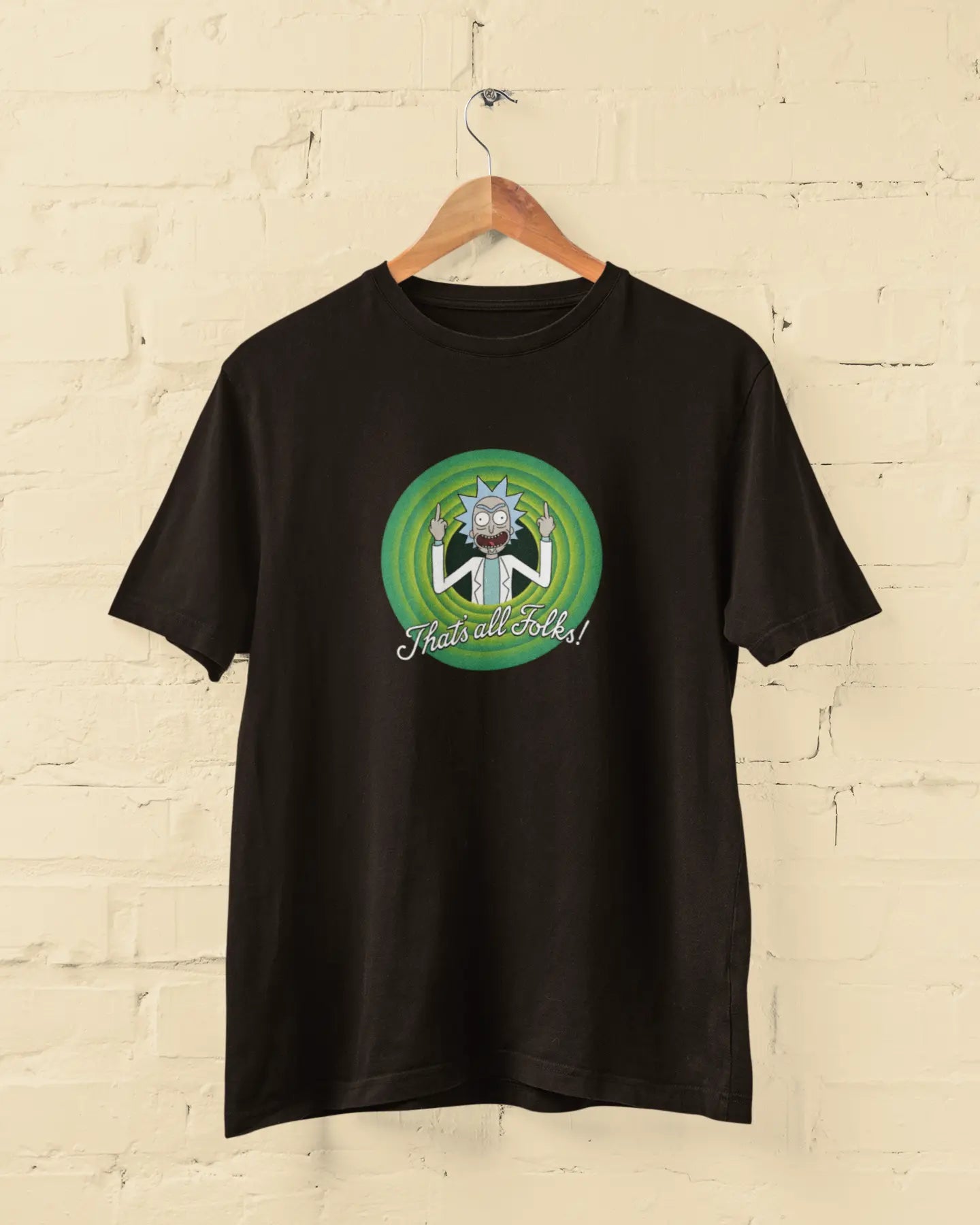 Rick Sanchez - That's All Folks! | T-shirt for Men PrismGasm