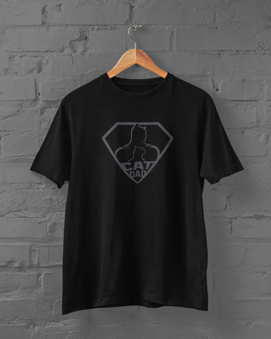 Cat Dad Classic | T-shirt for Men PrismGasm  T-Shirt 899.00 PrismGasm Black / 7XL