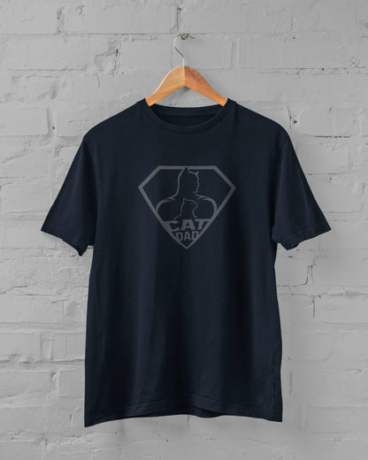 Cat Dad Classic | T-shirt for Men PrismGasm  T-Shirt 899.00 PrismGasm Navy Blue / 7XL