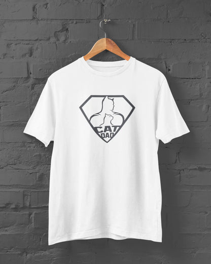 Cat Dad Classic | T-shirt for Men PrismGasm  T-Shirt 899.00 PrismGasm White / 7XL