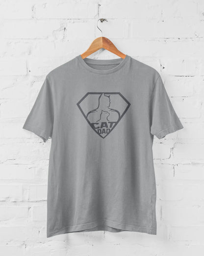 Cat Dad Classic | T-shirt for Men PrismGasm  T-Shirt 899.00 PrismGasm Grey Melange / 7XL