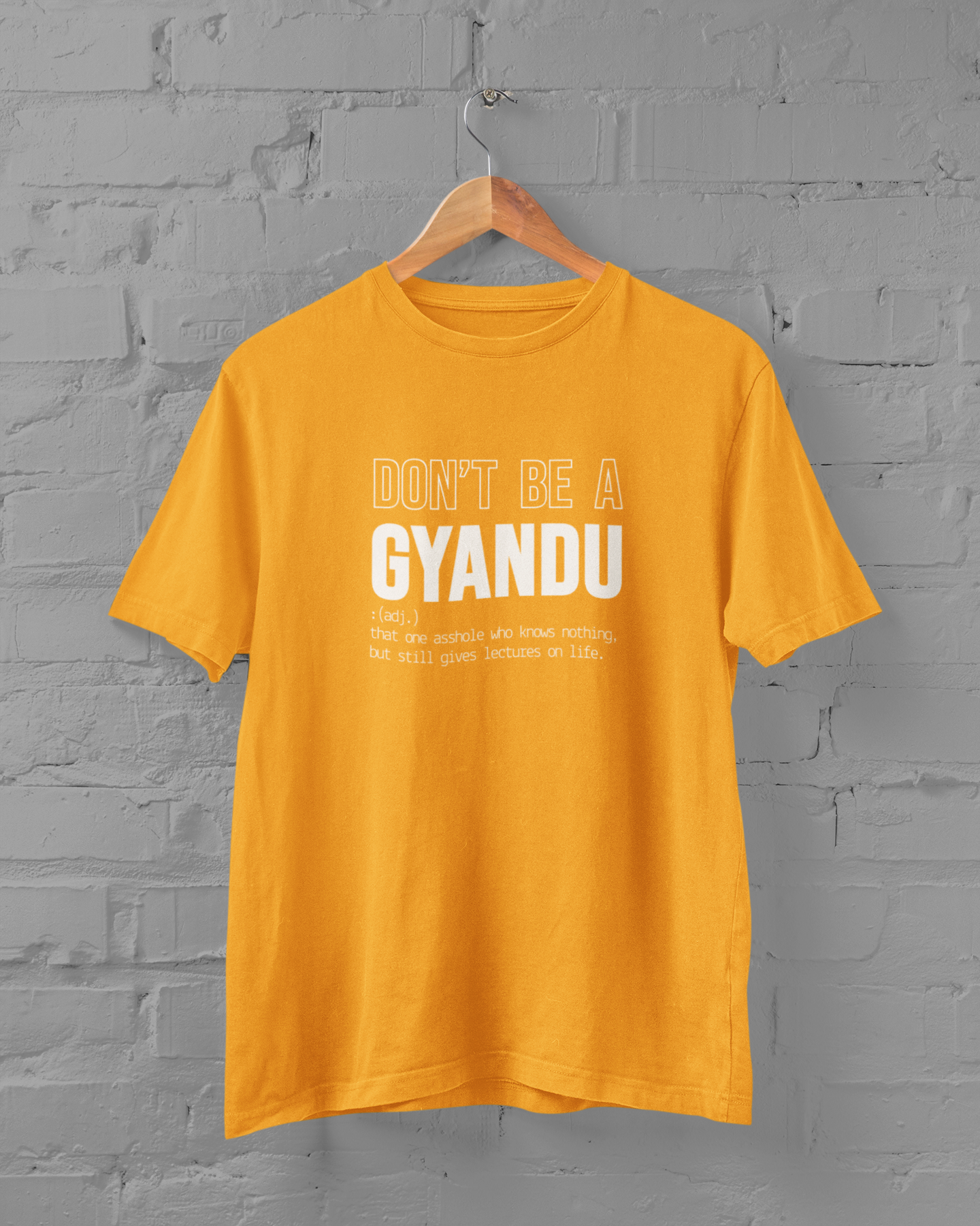 Don't Be a GYANDU | T-shirt for Men PrismGasm   PrismGasm