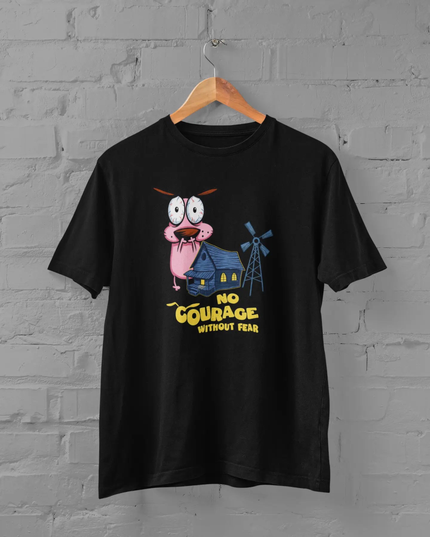 Courage the Cowardly Dog | T-shirt for Men PrismGasm T-Shirt  PrismGasm