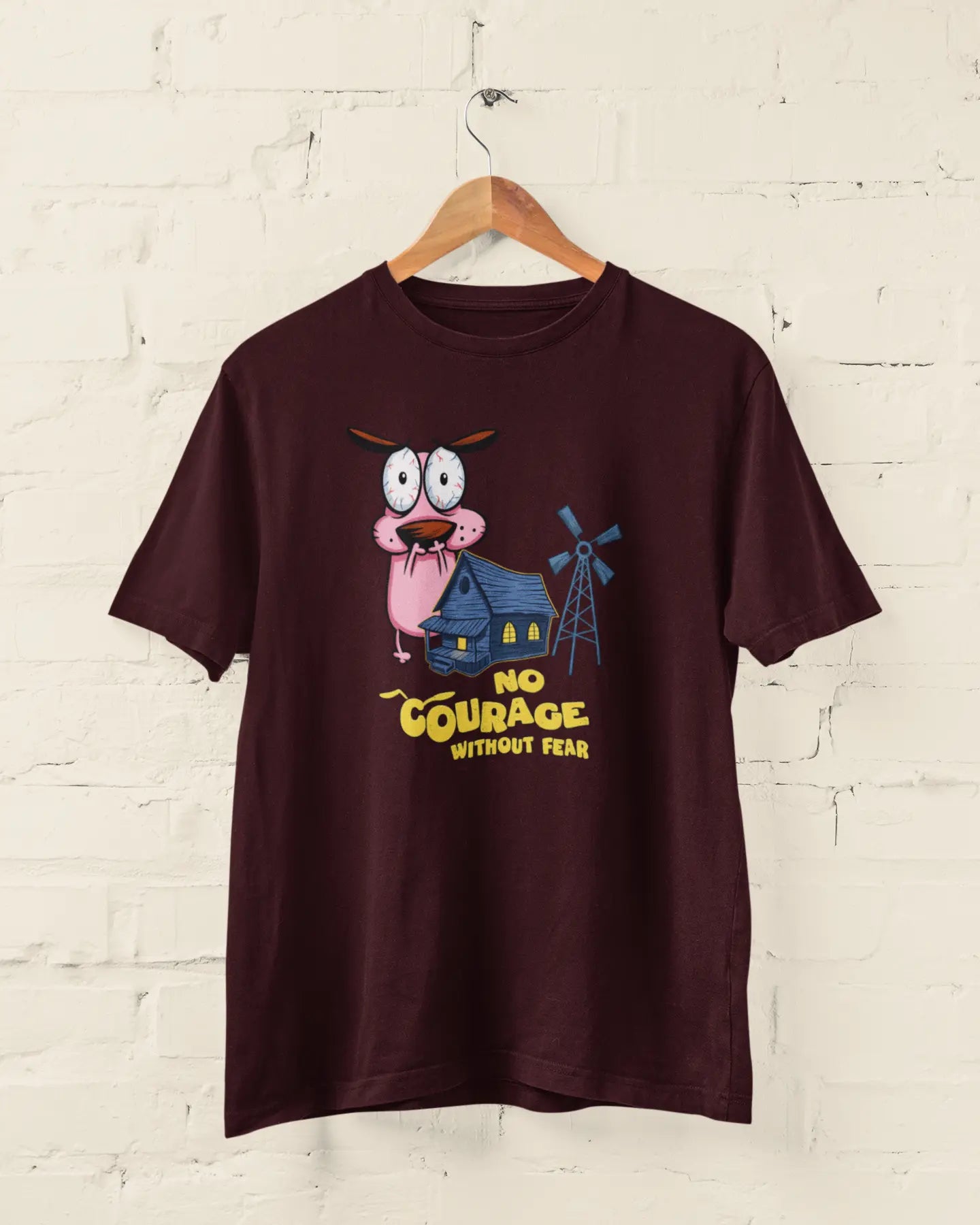 Courage the Cowardly Dog | T-shirt for Men PrismGasm T-Shirt  PrismGasm