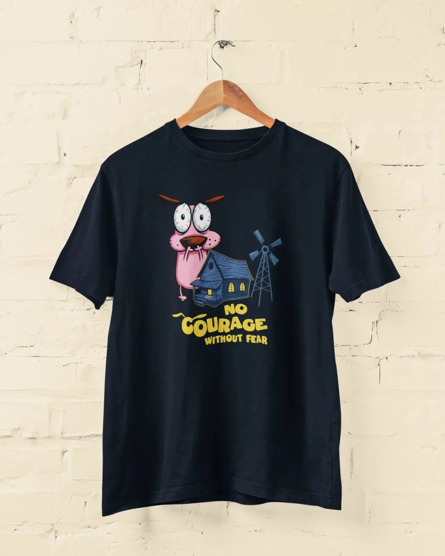 Courage the Cowardly Dog | T-shirt for Men PrismGasm T-Shirt  PrismGasm