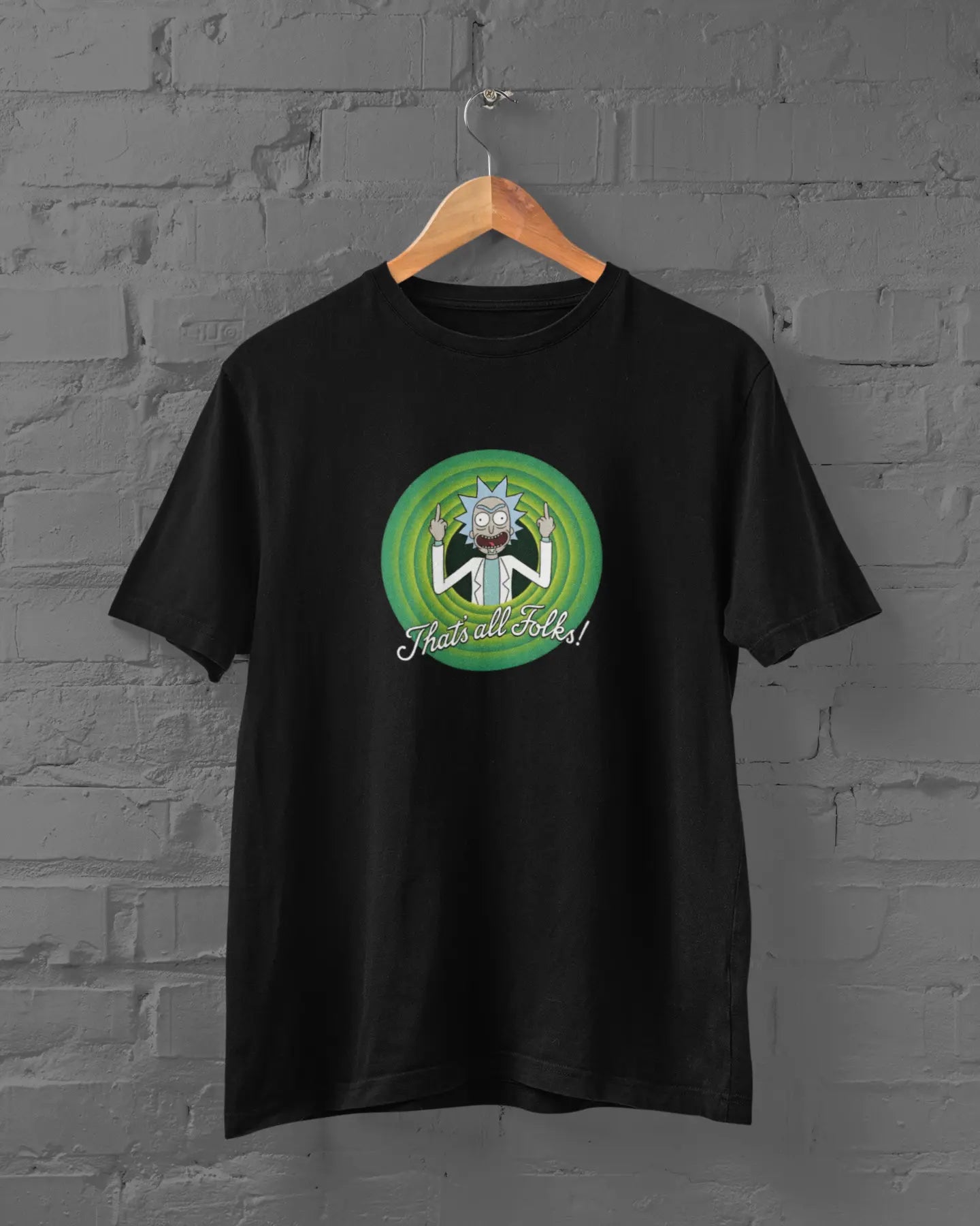 Rick Sanchez - That's All Folks! | T-shirt for Men PrismGasm