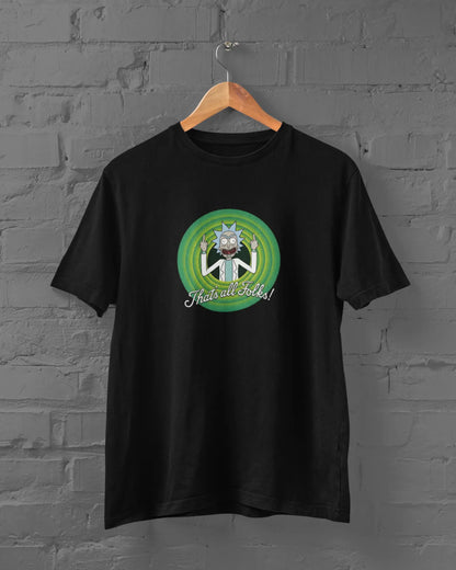 Rick Sanchez - That's All Folks! | T-shirt for Men PrismGasm