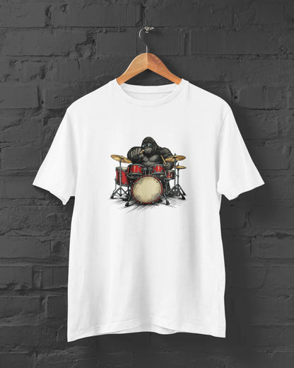 Gorilla Drummer Tee | T-shirt for Men PrismGasm