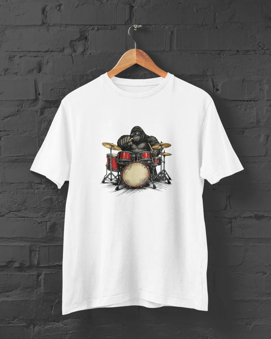 Gorilla Drummer Tee | T-shirt for Men PrismGasm