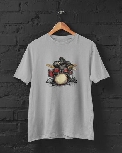 Gorilla Drummer Tee | T-shirt for Men PrismGasm