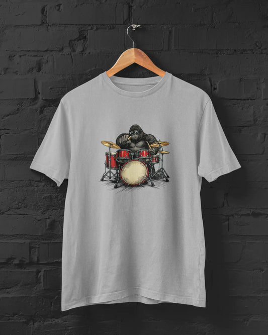 Gorilla Drummer Tee | T-shirt for Men PrismGasm