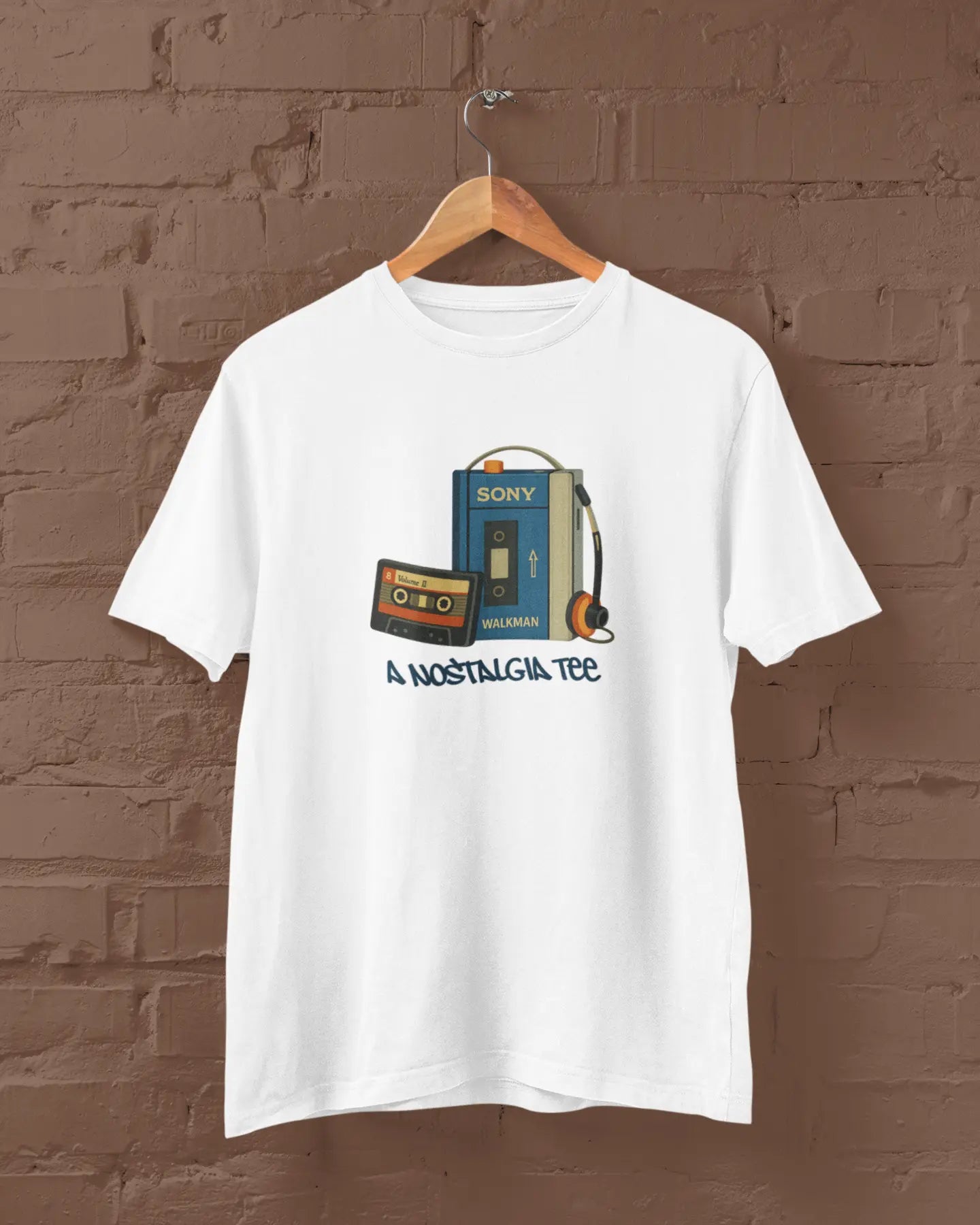 Walkman Nostalgia | T-shirt for Men PrismGasm  T-Shirt 899.00 PrismGasm White / XS