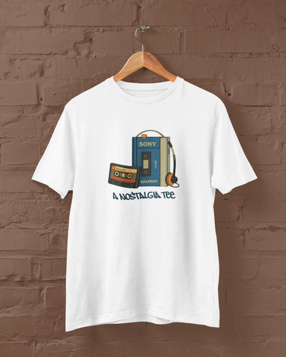 Walkman Nostalgia | T-shirt for Men PrismGasm  T-Shirt 899.00 PrismGasm White / XS