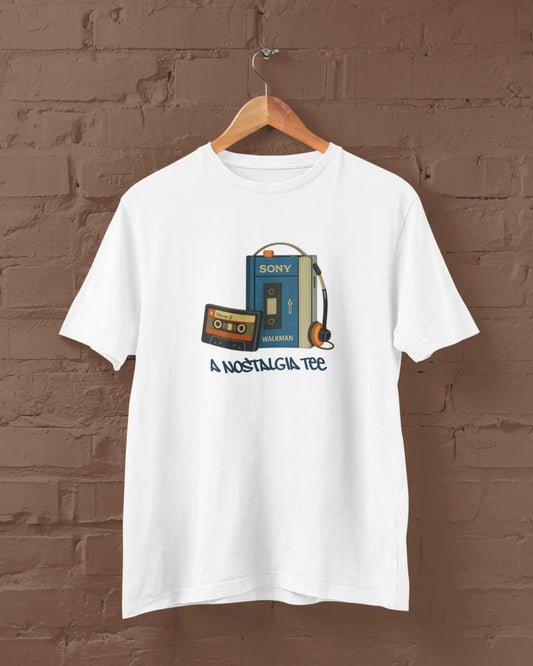 Walkman Nostalgia | T-shirt for Men PrismGasm  T-Shirt 899.00 PrismGasm White / XS
