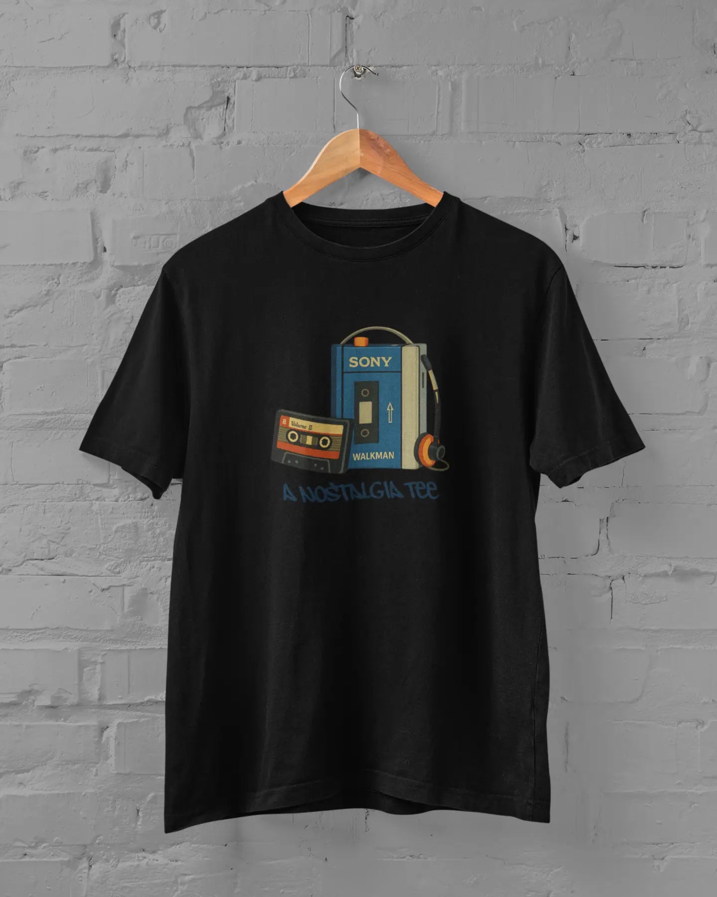 Walkman Nostalgia | T-shirt for Men PrismGasm  T-Shirt 899.00 PrismGasm Black / XS