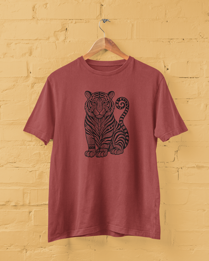 Tiger Motif Art | T-shirt for Men