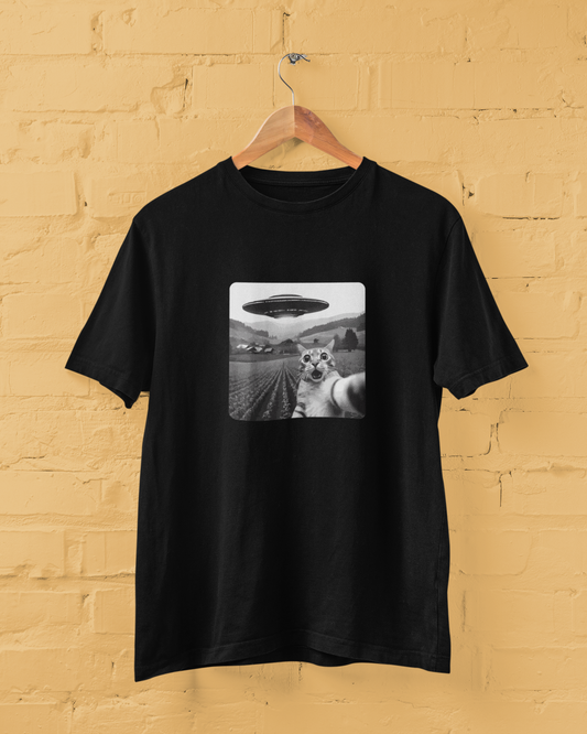UFO Cat Selfie | T-shirt for Men