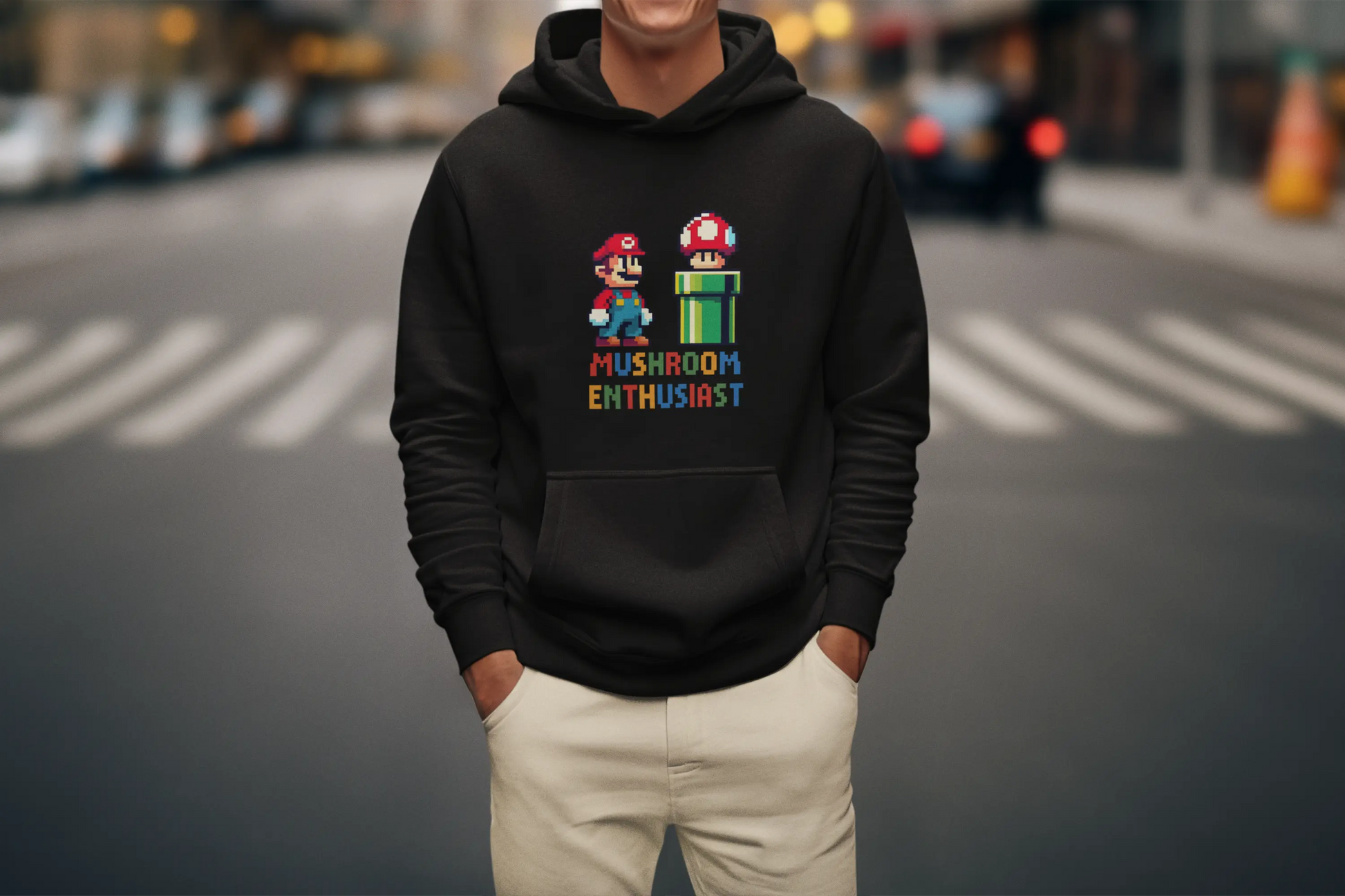 Mario the Mushroom Enthusiast | Unisex Hoodie PrismGasm