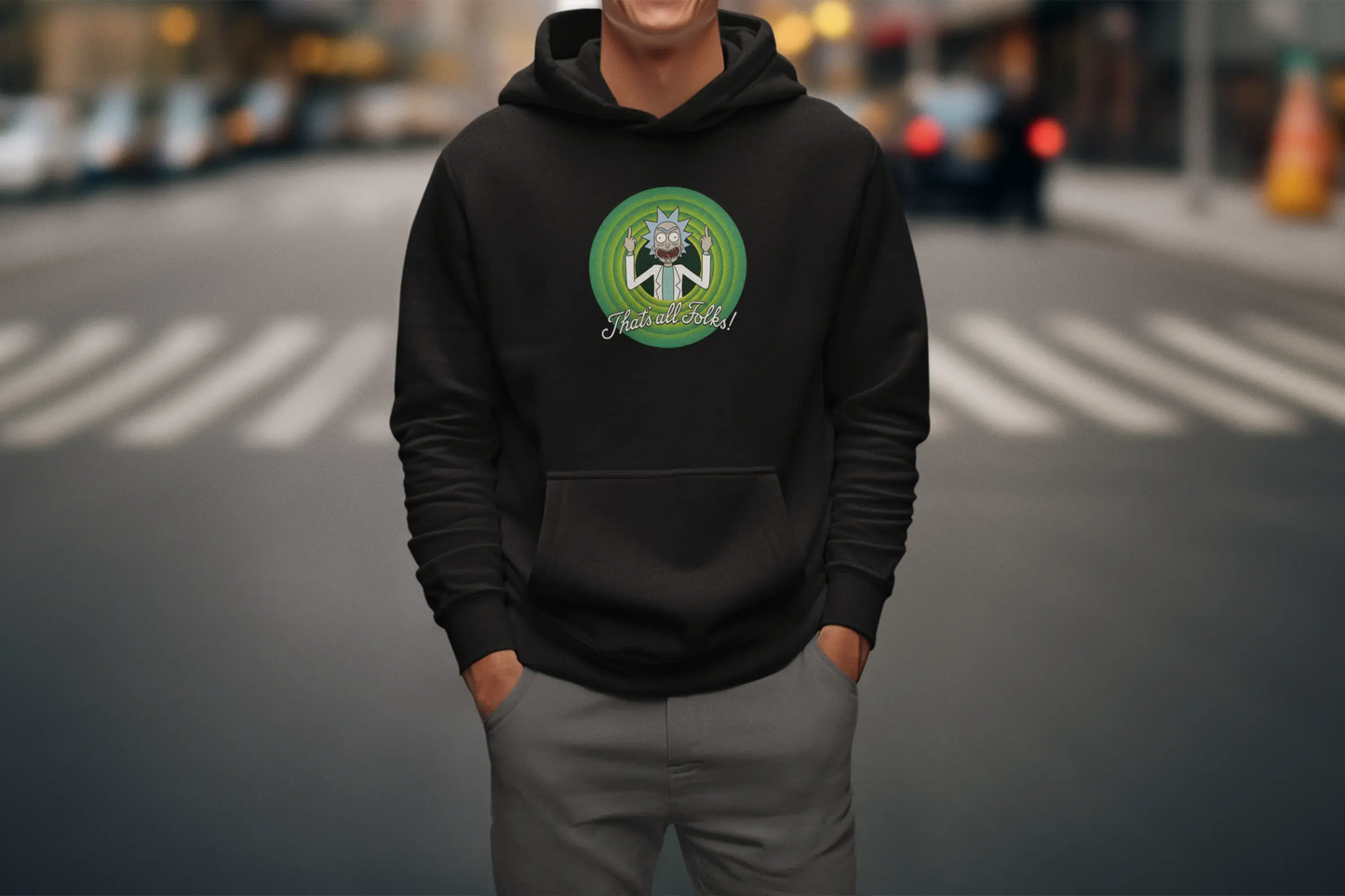 Rick Sanchez - That's All Folks | Unisex Hoodie PrismGasm