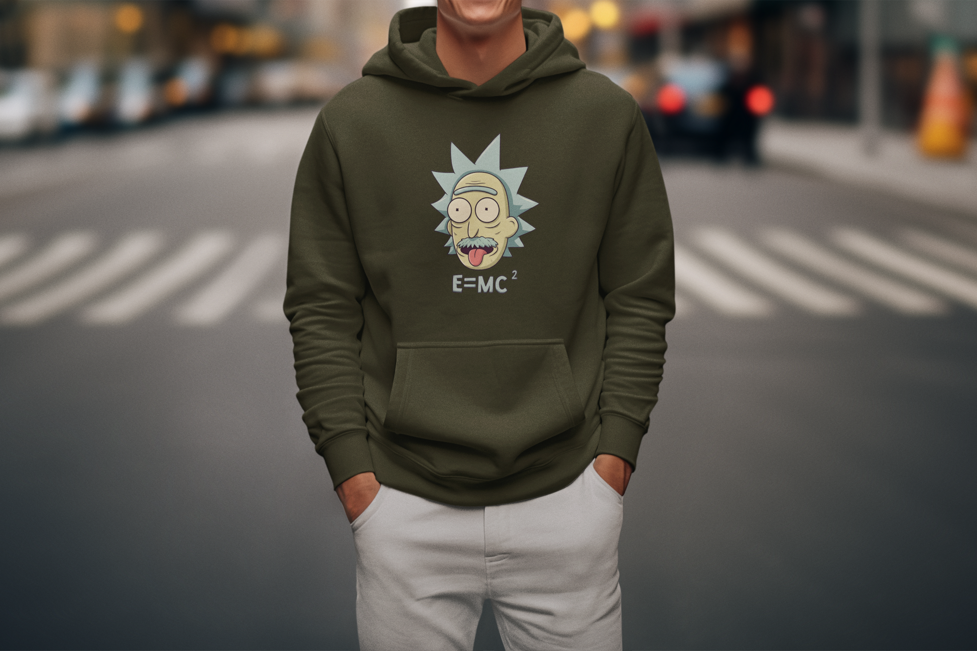 Einstein Rick | Unisex Hoodie PrismGasm