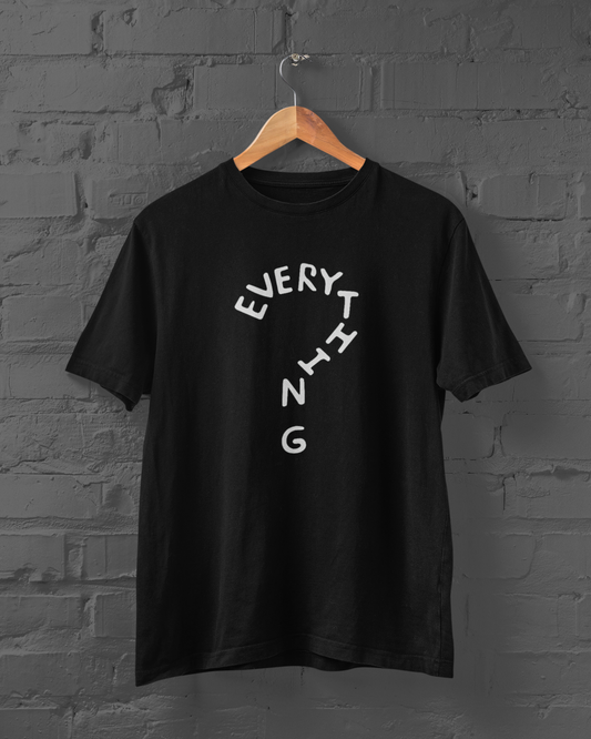 Question Everything | Black T-shirt for Men
