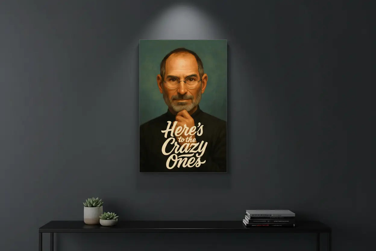 Steve Jobs Canvas Mockup