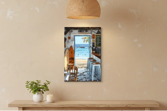 Surf Cafe Canvas Mockup