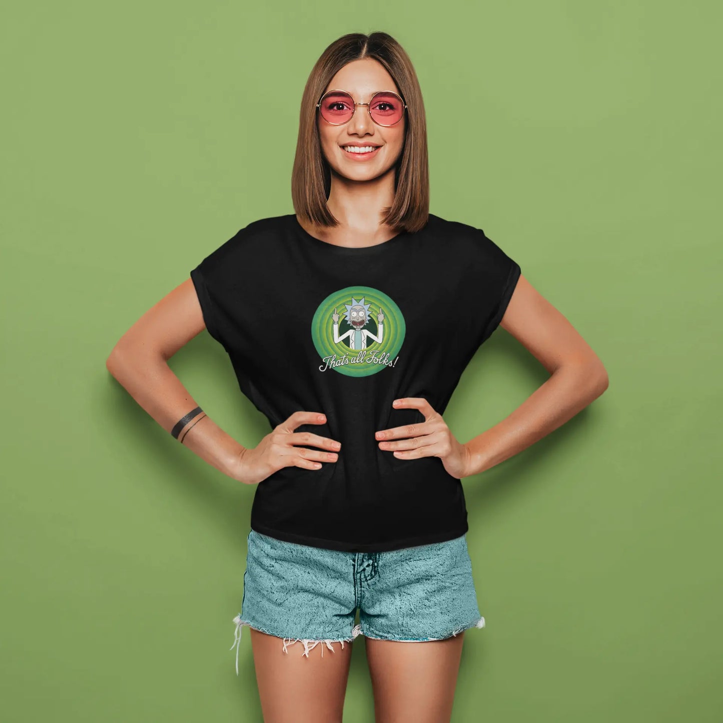 Rick Sanchez - That's All Folks! | T-shirt for Women Printrove