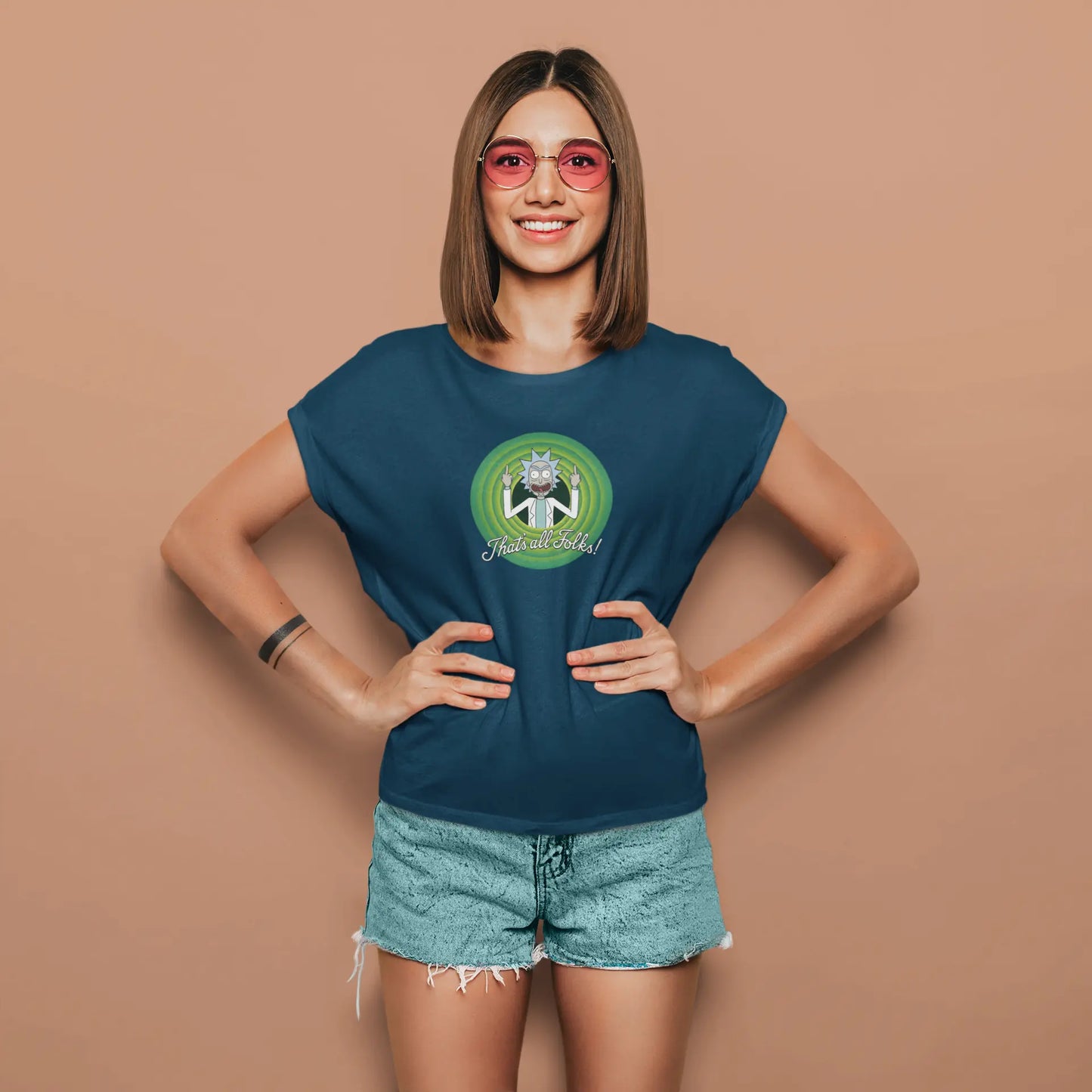 Rick Sanchez - That's All Folks! | T-shirt for Women Printrove