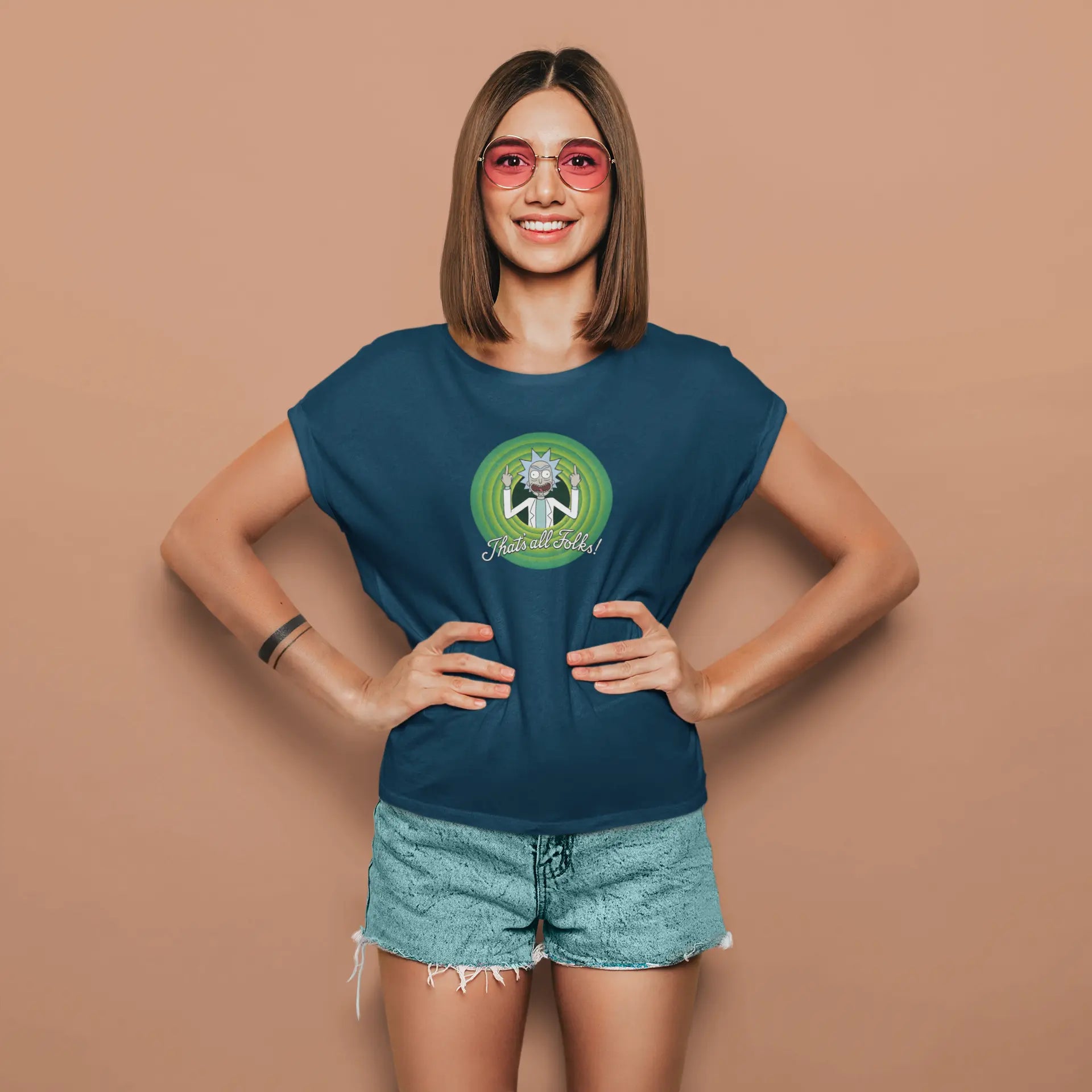 Rick Sanchez - That's All Folks! | T-shirt for Women Printrove