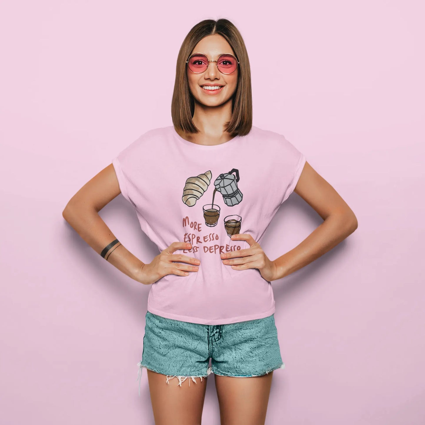 More Espresso Less Depresso | T-shirt for women Prismgasm