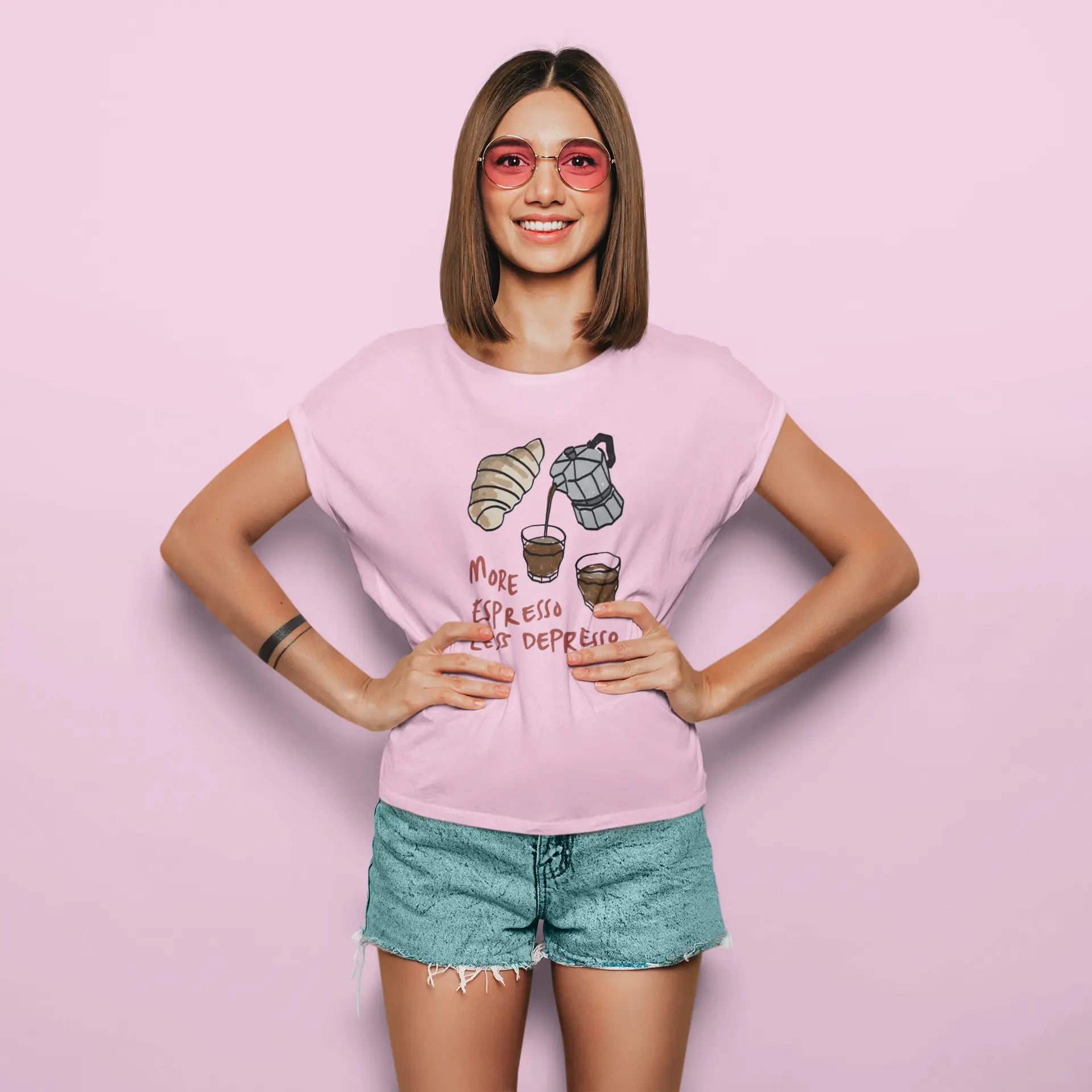 More Espresso Less Depresso | T-shirt for women Prismgasm
