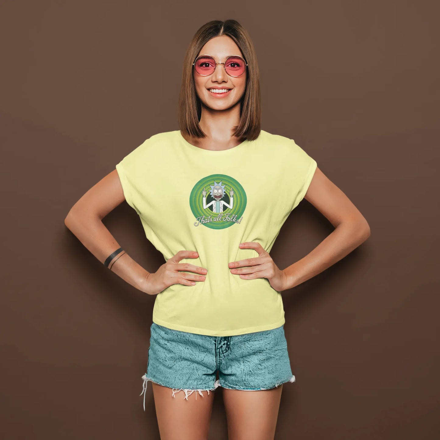 Rick Sanchez - That's All Folks! | T-shirt for Women Printrove