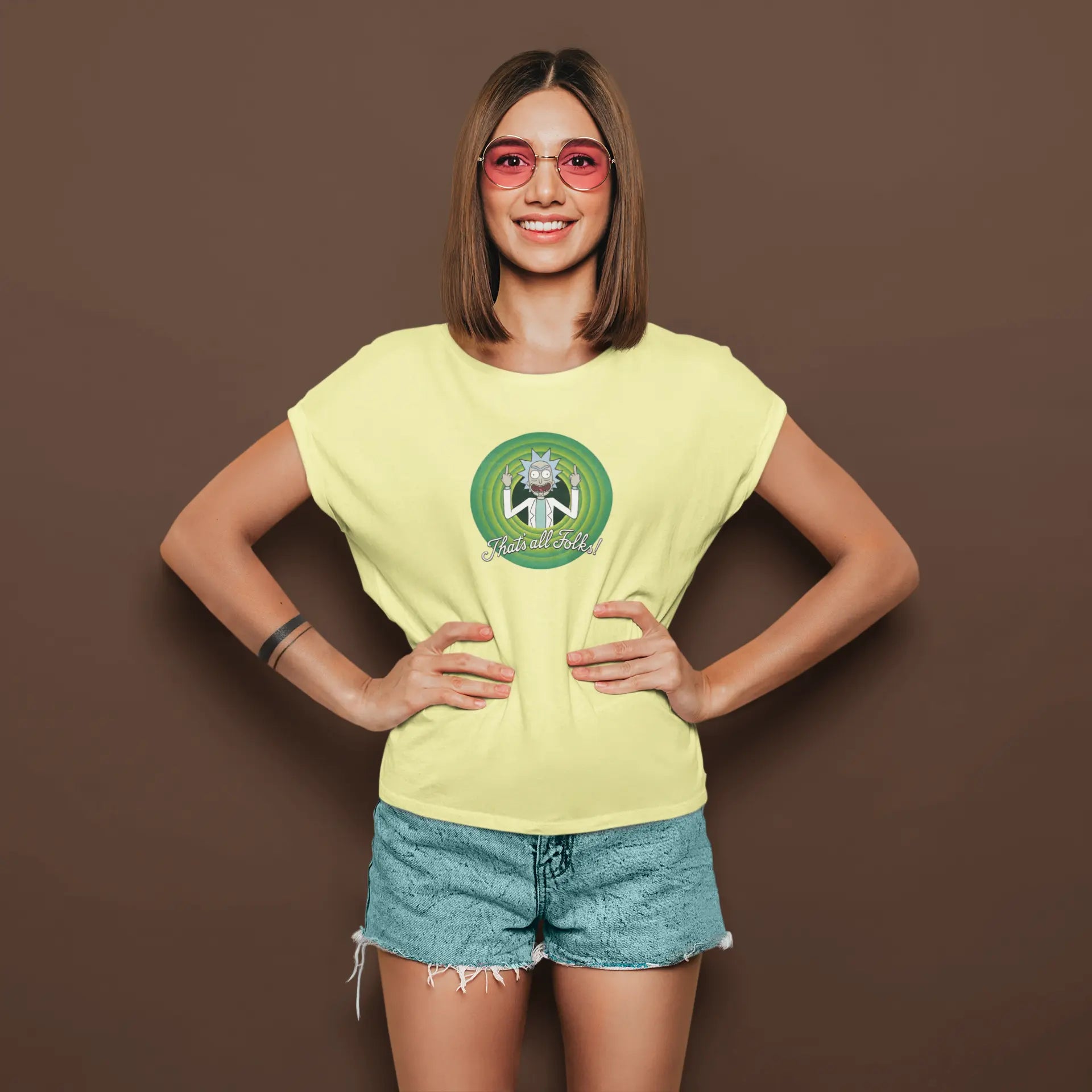 Rick Sanchez - That's All Folks! | T-shirt for Women Printrove
