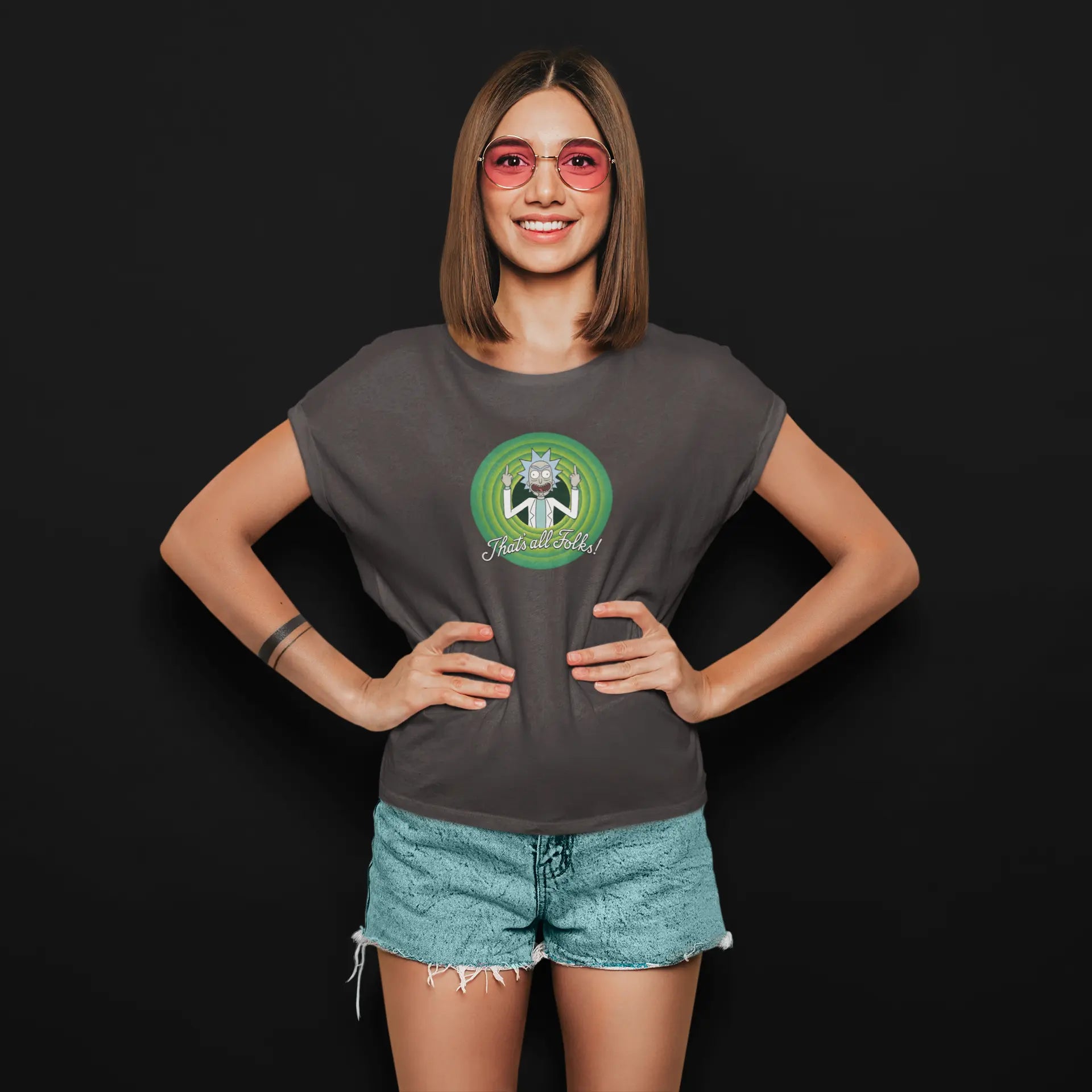 Rick Sanchez - That's All Folks! | T-shirt for Women Printrove