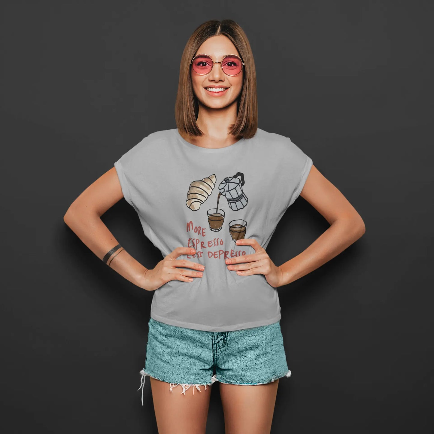 More Espresso Less Depresso | T-shirt for women Prismgasm