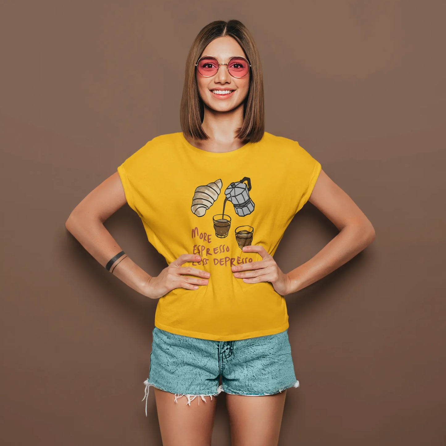 More Espresso Less Depresso | T-shirt for women Prismgasm