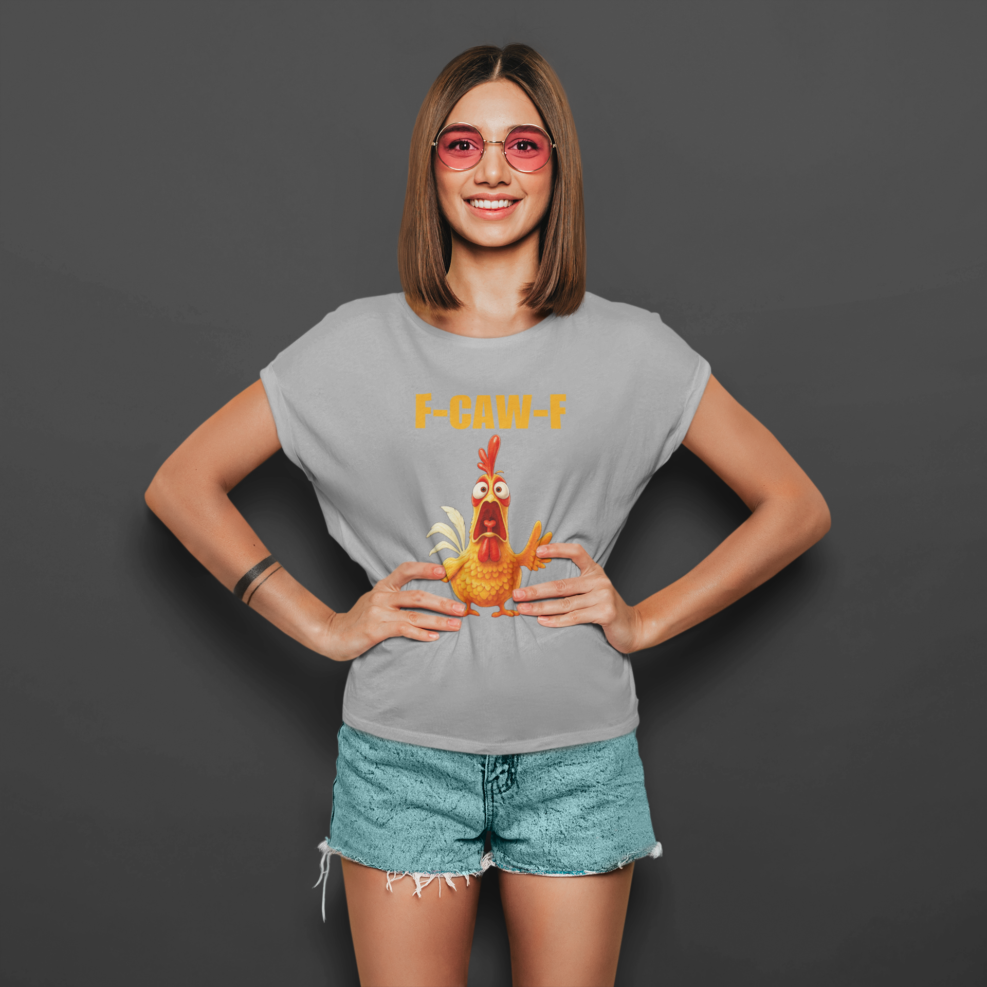 F-CAW-F Chicken | T-shirt for Women PrismGasm T-Shirt  PrismGasm