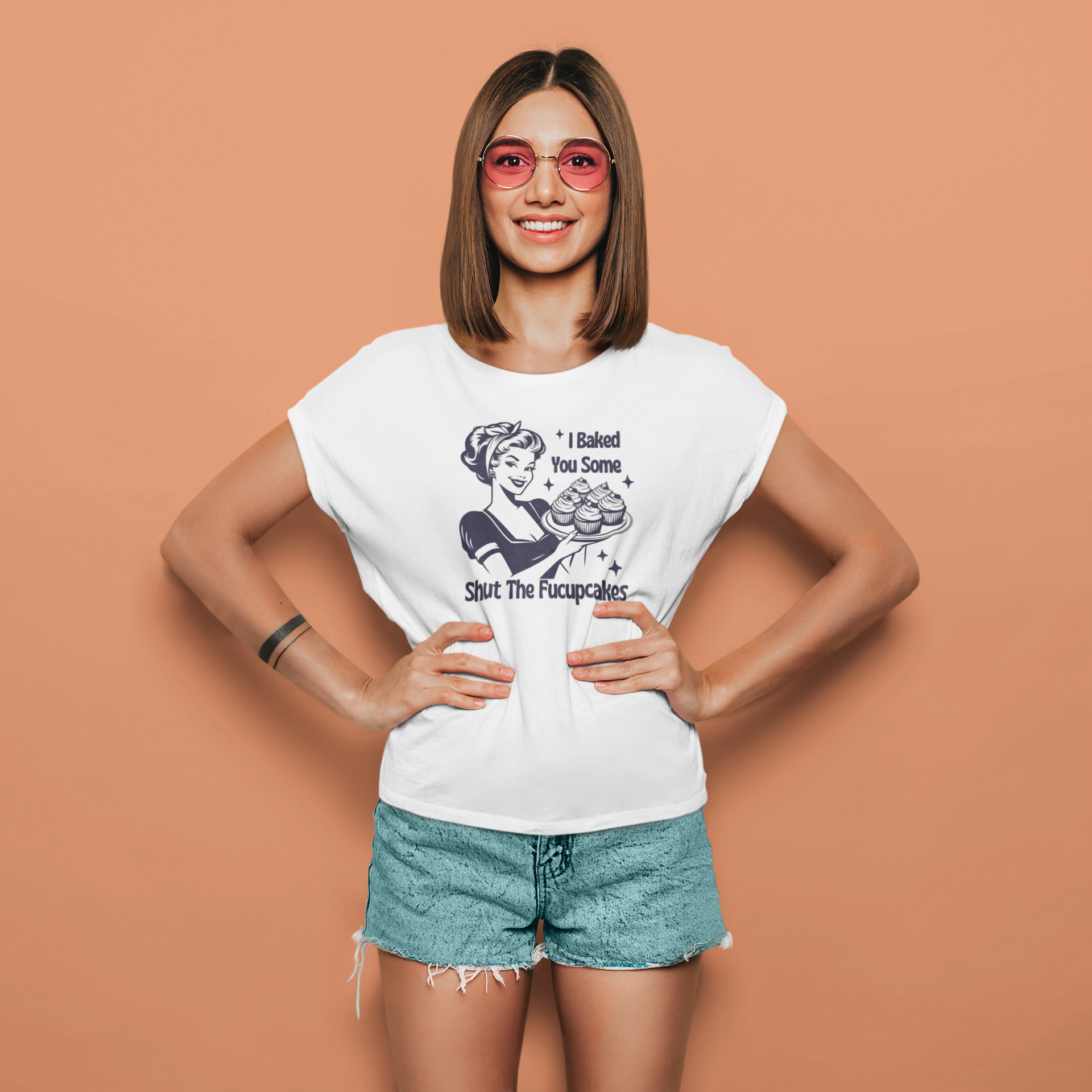 Shut The Fucupcakes | T-shirt for Women PrismGasm T-Shirt  PrismGasm
