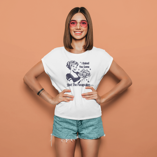 Shut The Fucupcakes | T-shirt for Women PrismGasm T-Shirt  PrismGasm